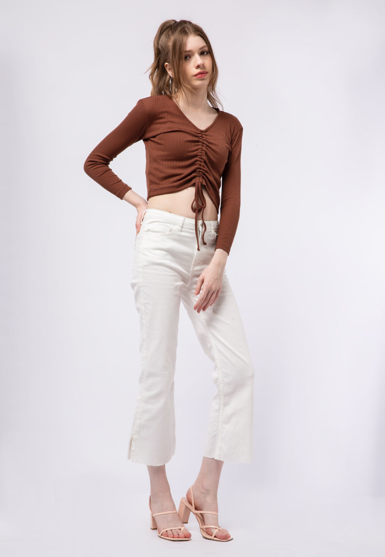 Long Sleeve Ruched Top
