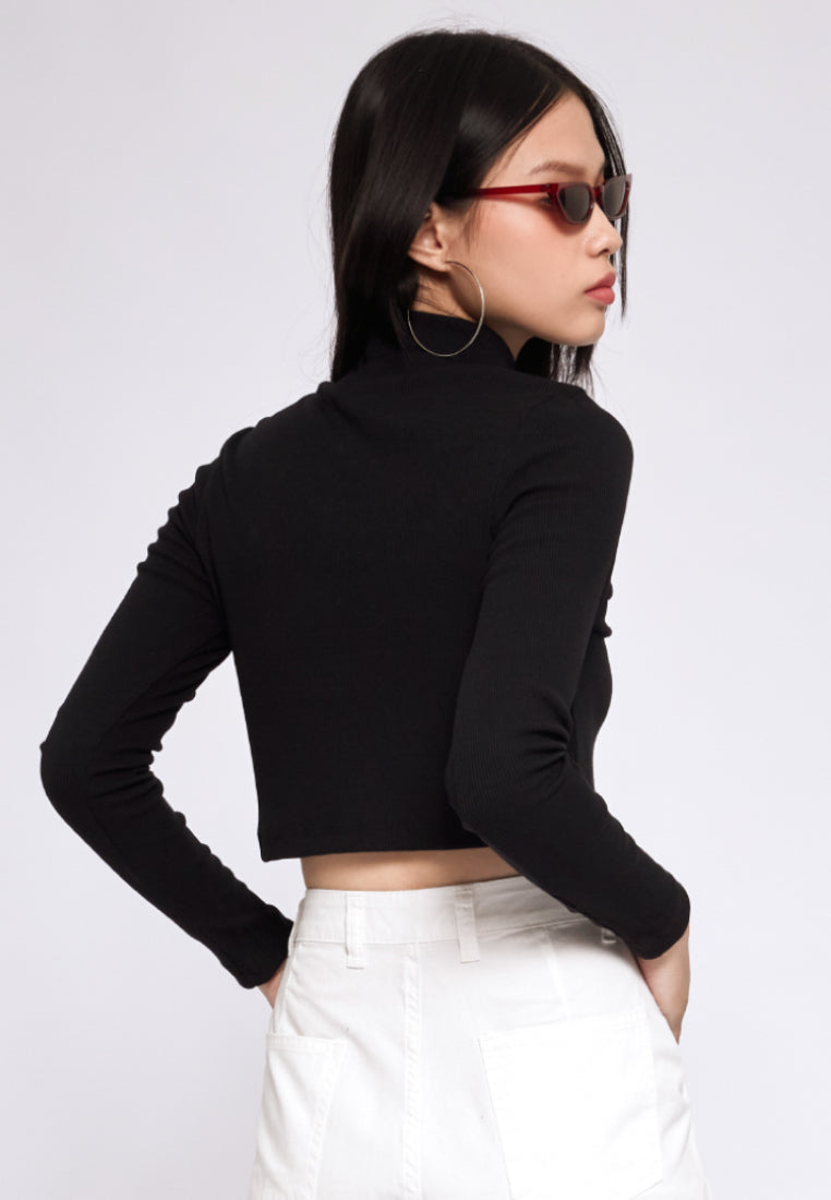 Cut Out Long Sleeve Top
