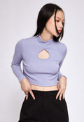 Cut Out Long Sleeve Top