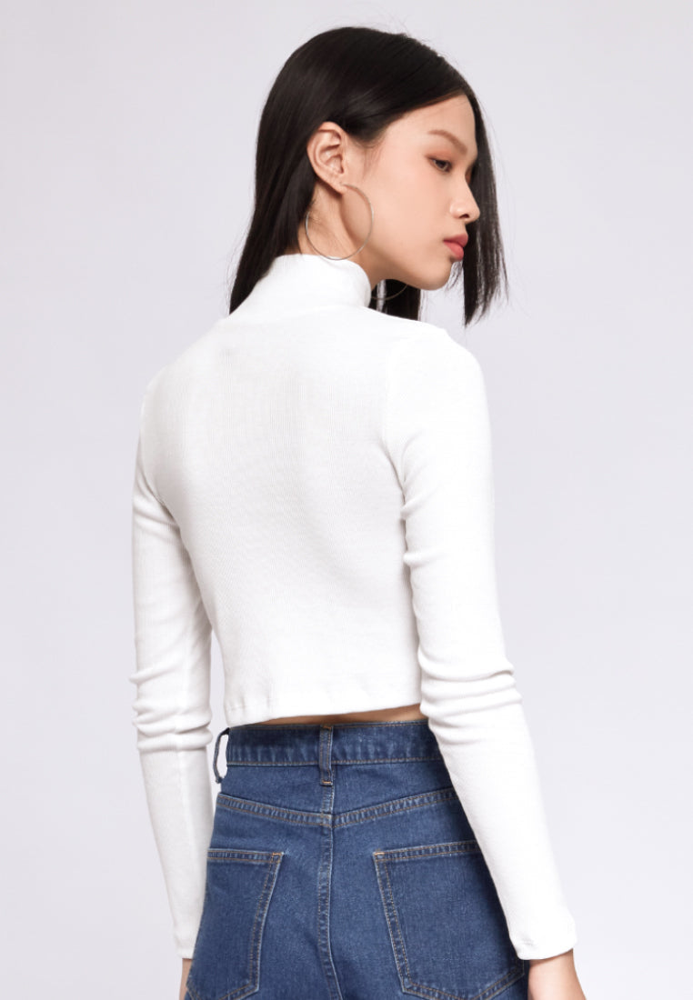 Cut Out Long Sleeve Top