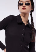 Textured Long Sleeve Top