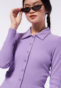 Textured Long Sleeve Top