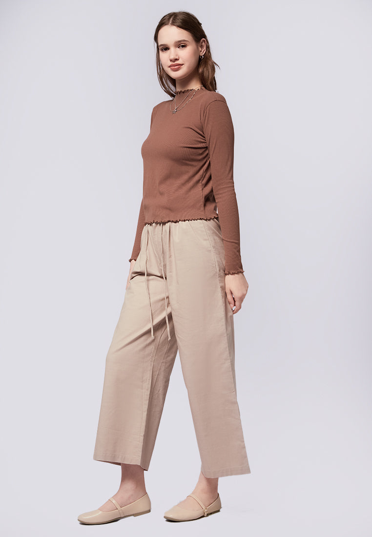 Lettuce Hem Long Sleeve Top