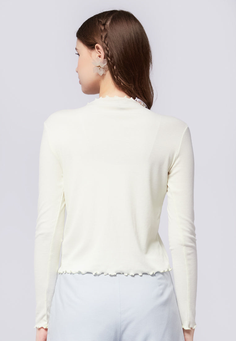 Lettuce Hem Long Sleeve Top