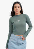 Long Sleeve Ribbed Top