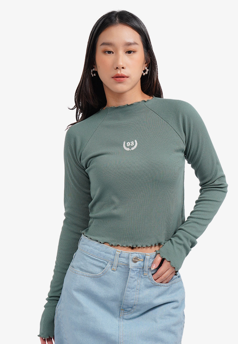Long Sleeve Ribbed Top
