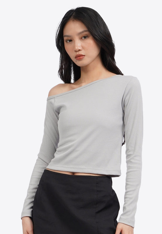 Asymmetric Long Sleeve Top