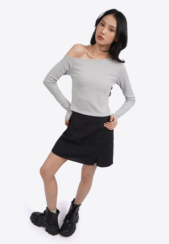 Asymmetric Long Sleeve Top