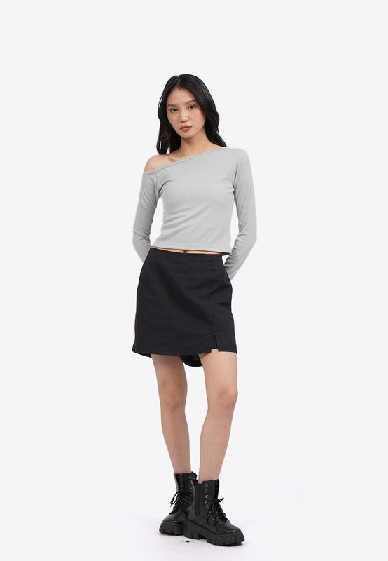 Asymmetric Long Sleeve Top