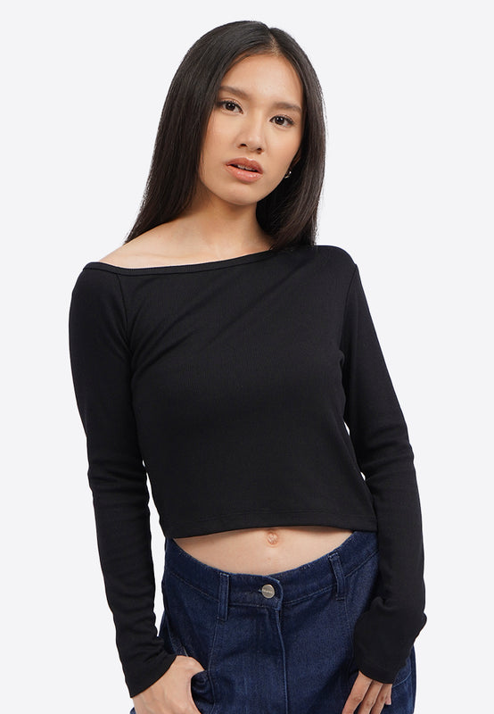 Asymmetric Long Sleeve Top