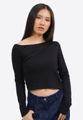 Asymmetric Long Sleeve Top