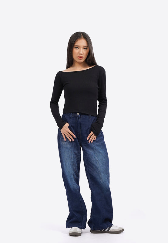 Asymmetric Long Sleeve Top