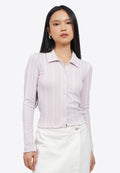 Button Up Long Sleeve Top