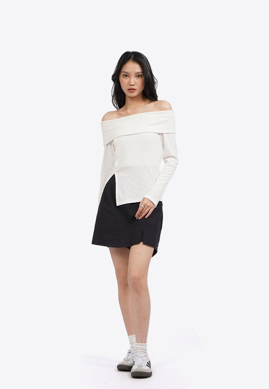 Off Shoulder Long Sleeve Top
