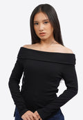 Off Shoulder Long Sleeve Top