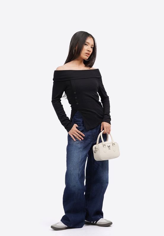 Off Shoulder Long Sleeve Top