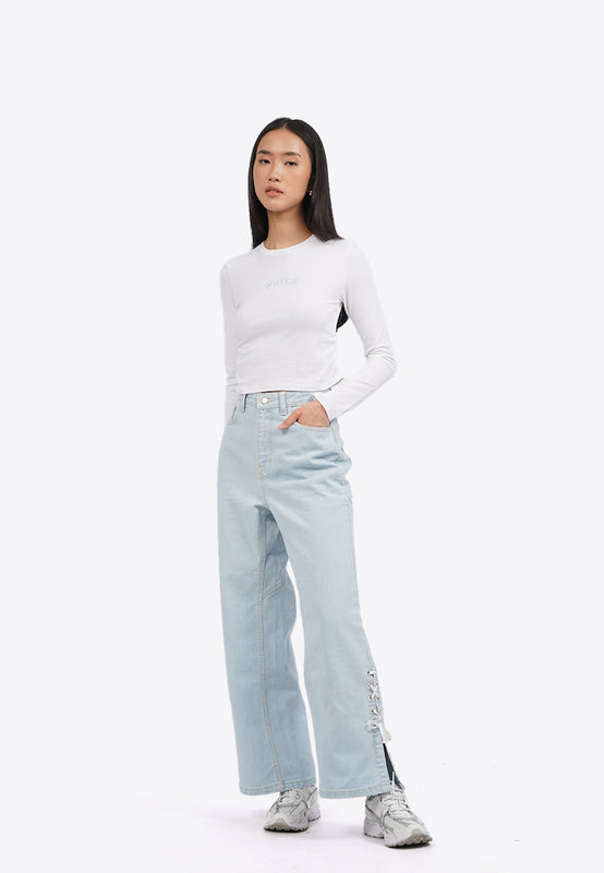 Side Ruched Long Sleeve Top