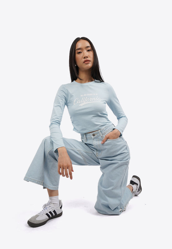 Side Ruched Long Sleeve Top