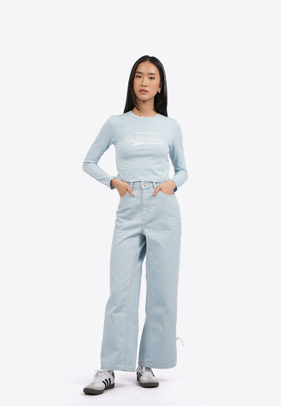 Side Ruched Long Sleeve Top