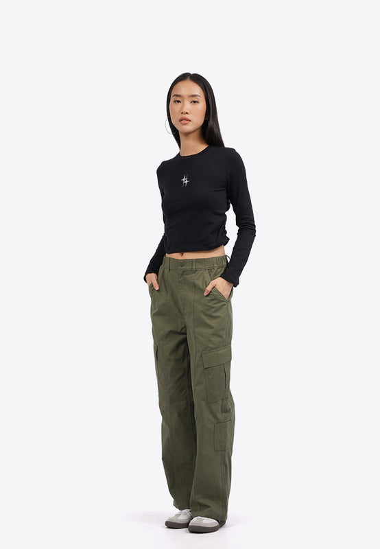 Long Sleeve Top with Side Ruched