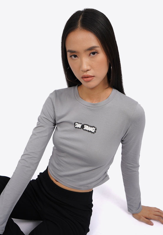 Long Sleeve Top with Side Ruched