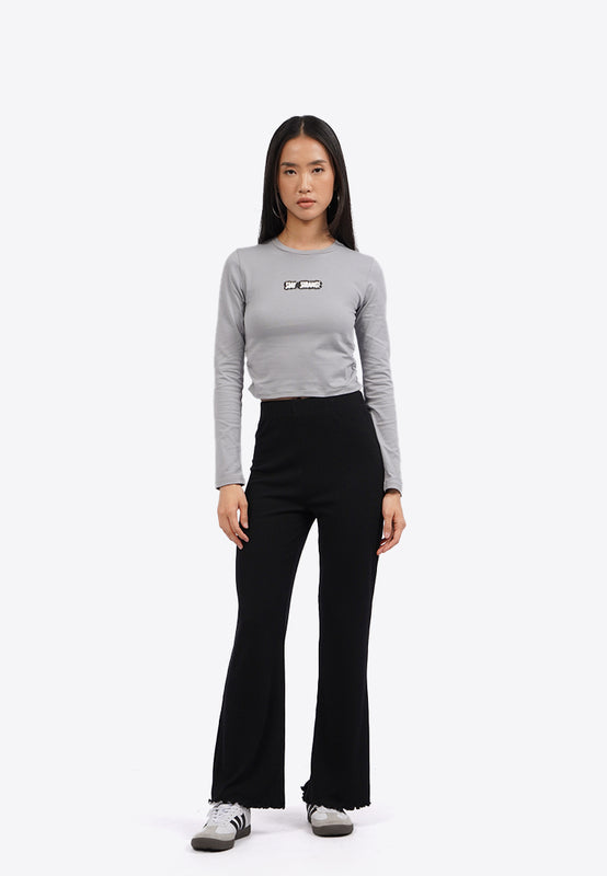 Long Sleeve Top with Side Ruched