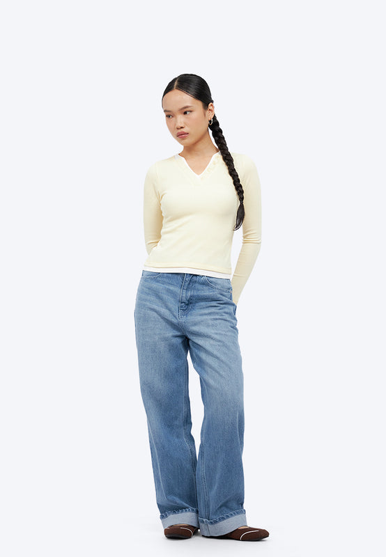 Double Layer Long Sleeve Top