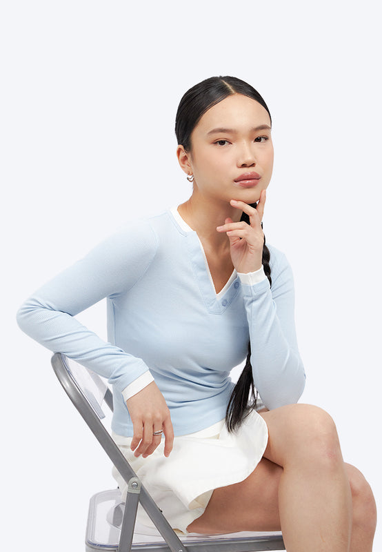 Double Layer Long Sleeve Top