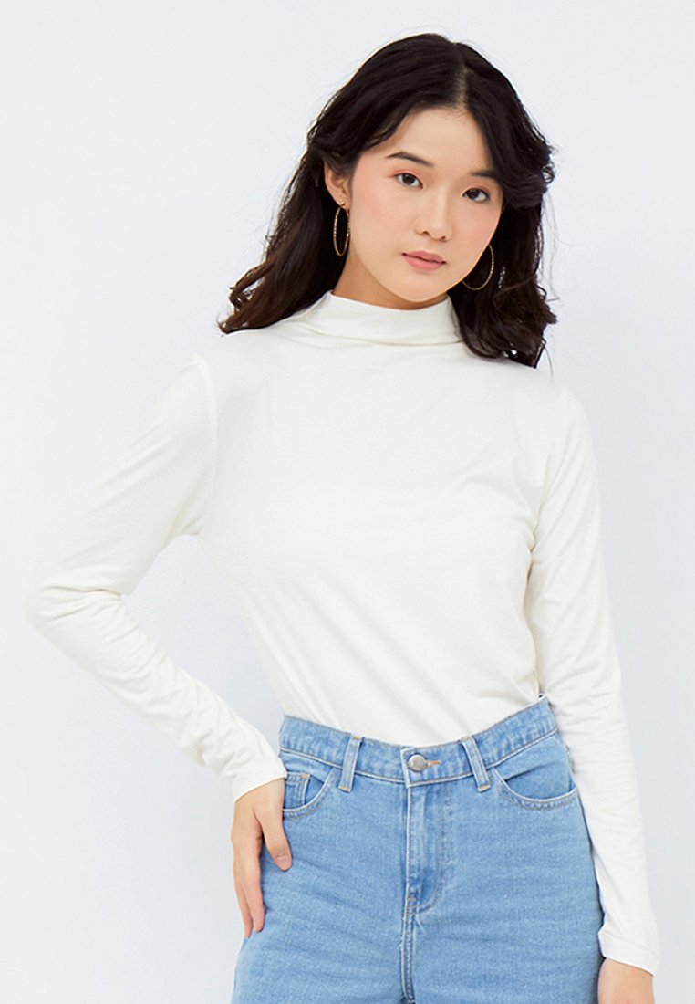 High Neck Knit Top