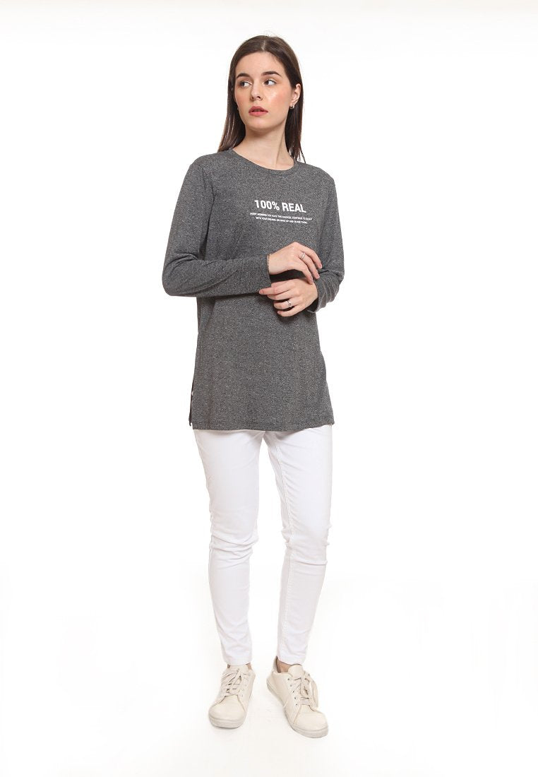 Long Loose Tshirt With Side Slit