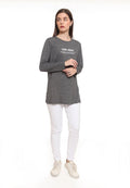 Long Loose Tshirt With Side Slit