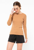 Rib Long Sleeve T-Shirt