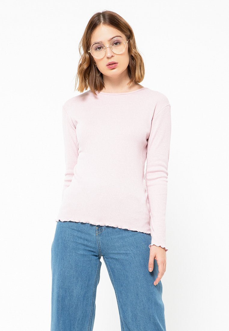 Rib Long Sleeve T-Shirt