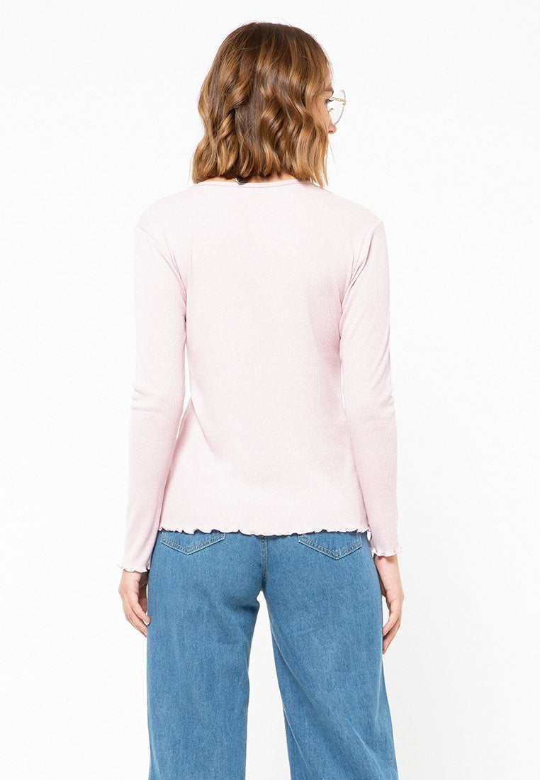 Rib Long Sleeve T-Shirt