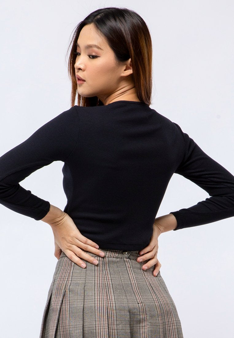 Ruched Long Sleeve Top