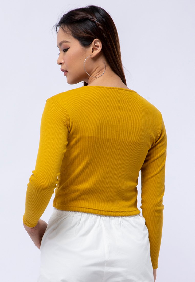 Ruched Long Sleeve Top