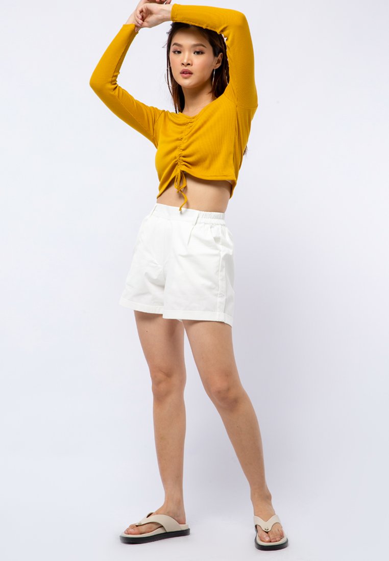Ruched Long Sleeve Top