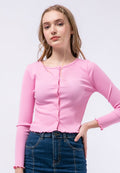 Crop Rib Cardigan