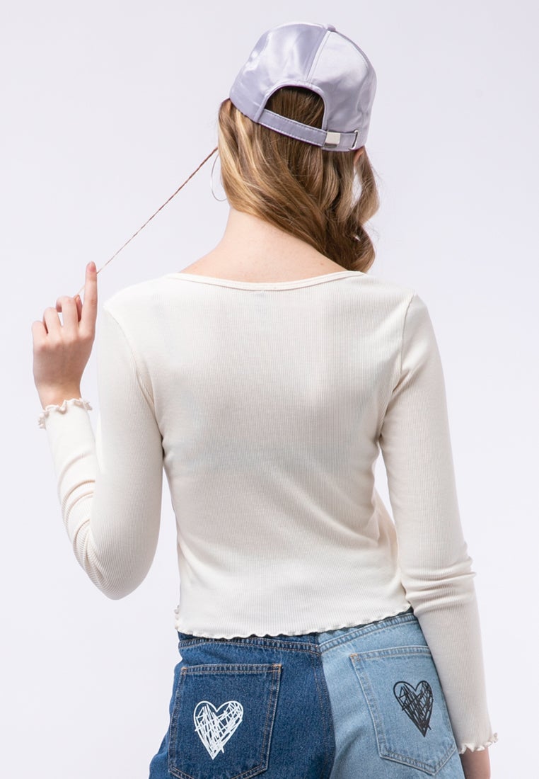Crop Rib Cardigan