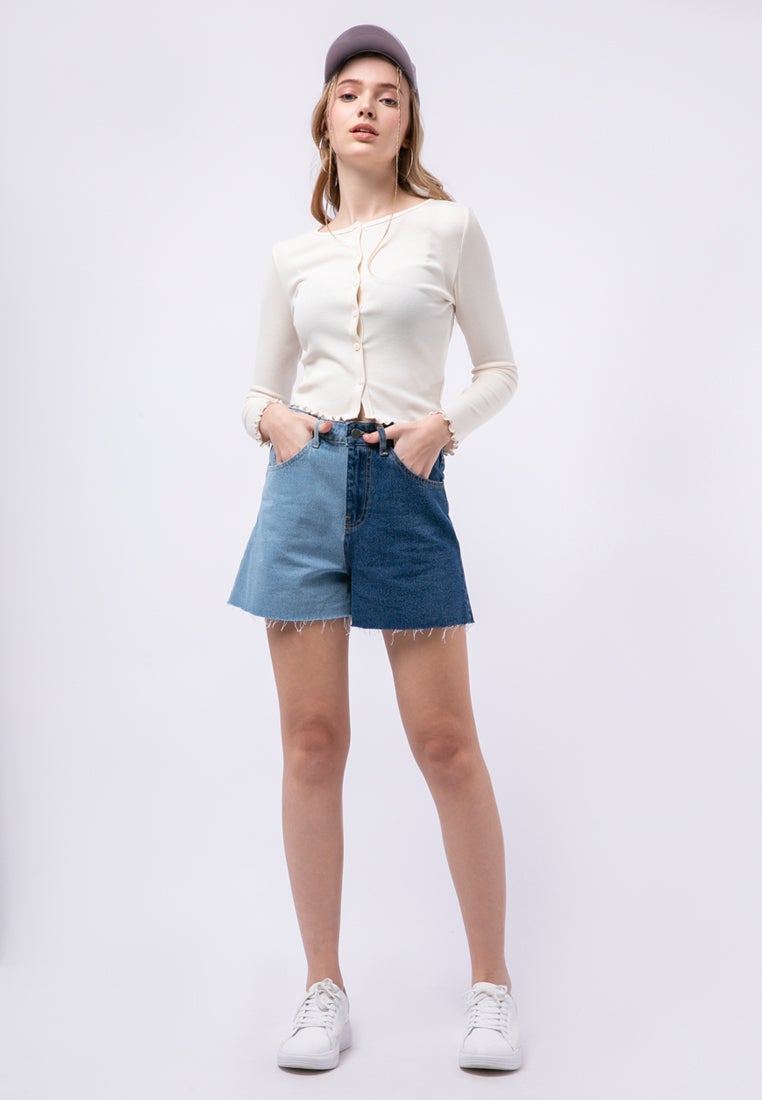 Crop Rib Cardigan