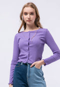 Crop Rib Cardigan