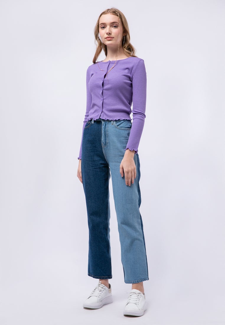 Crop Rib Cardigan