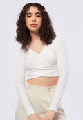 Long Sleeve Wrap Top