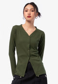 Long Sleeve Rib Top