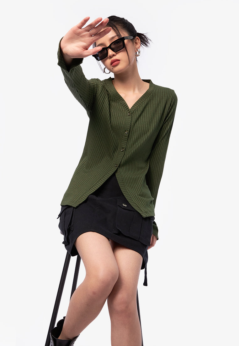 Long Sleeve Rib Top