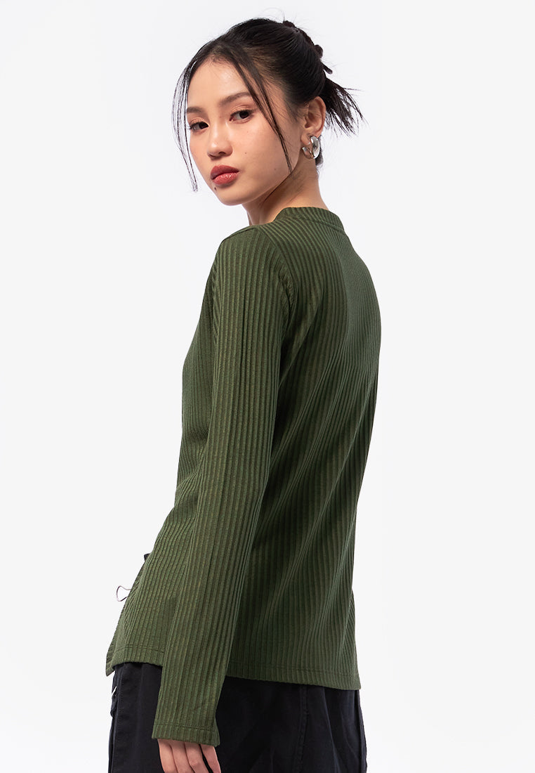 Long Sleeve Rib Top