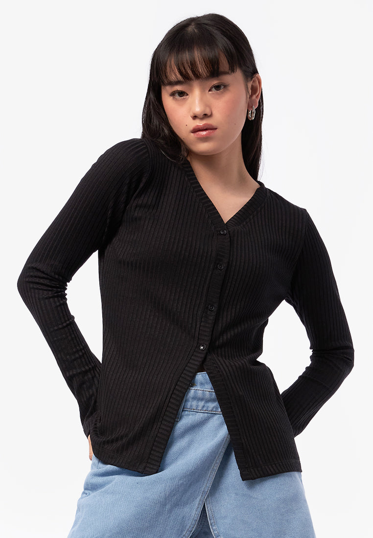 Long Sleeve Rib Top