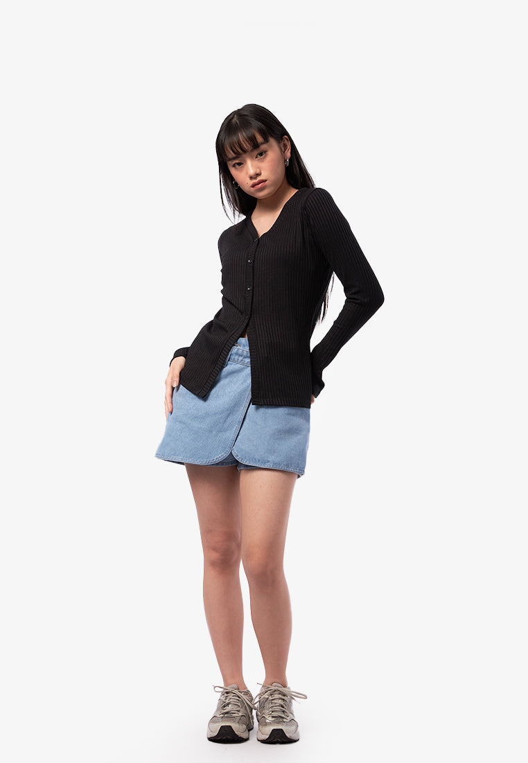 Long Sleeve Rib Top