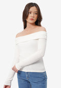 Off Shoulder Long Sleeve Top