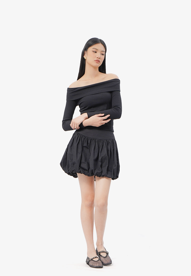 Off Shoulder Long Sleeve Top